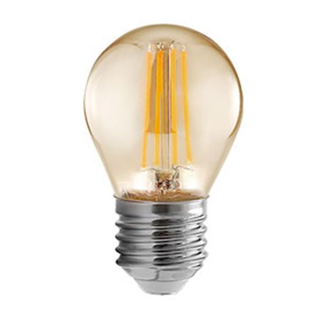 Foco G45 led de filamento 5W cálida E27 Lightech