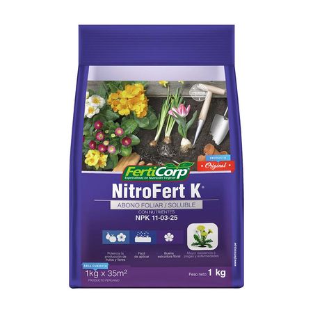 Fertilizante Soluble Nitrofert K 1Kg Ferticorp