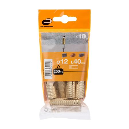 Tarugo 12x40mm x 10 unidades Standers