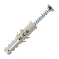 Tornillo + Tarugo 5x25mm x 25 unidades Standers