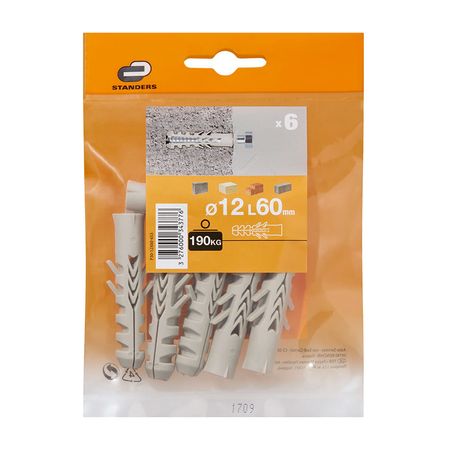 Tarugo 12x60mm x 6 unidades Standers