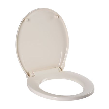 Asiento de Inodoro Redondo de Plástico Brillante Trebol Boné