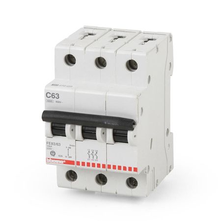 Interruptor Termomagnético Bticino 3x63A 220V10KA Blanco con Curva C