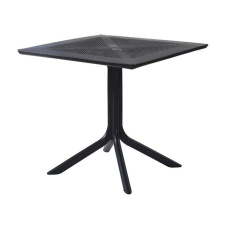 Mesa exterior Linea E-75 Negra Cuadrada Tuhome