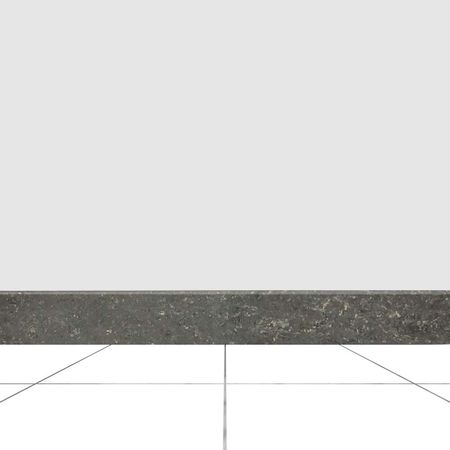 Zócalo Porcelanato Nano Pearl Gris 7.3x60 cm Kantu