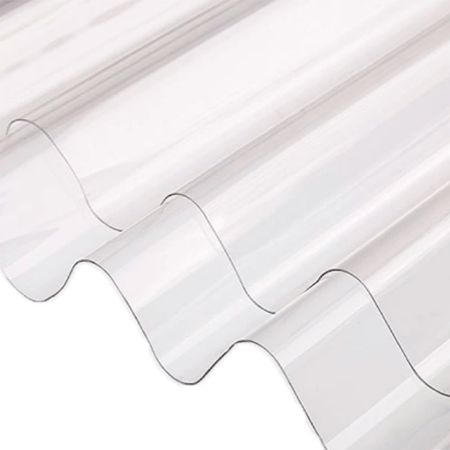 Policarbonato Corrugado Clear 0.6mm 3.05x0.81m Polygal