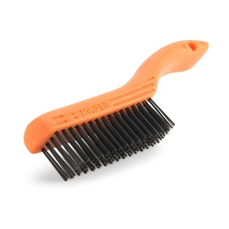 Cepillo de alambre con mango 4x16 pinceles Truper
