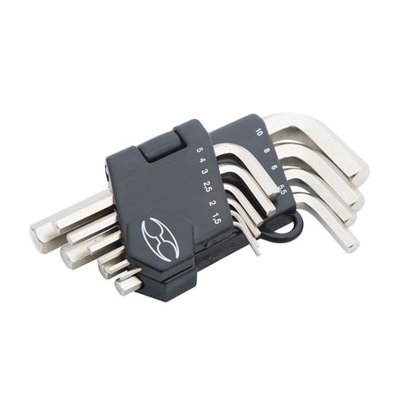 Juego de llaves Allen milimétricas x10 piezas Truper
