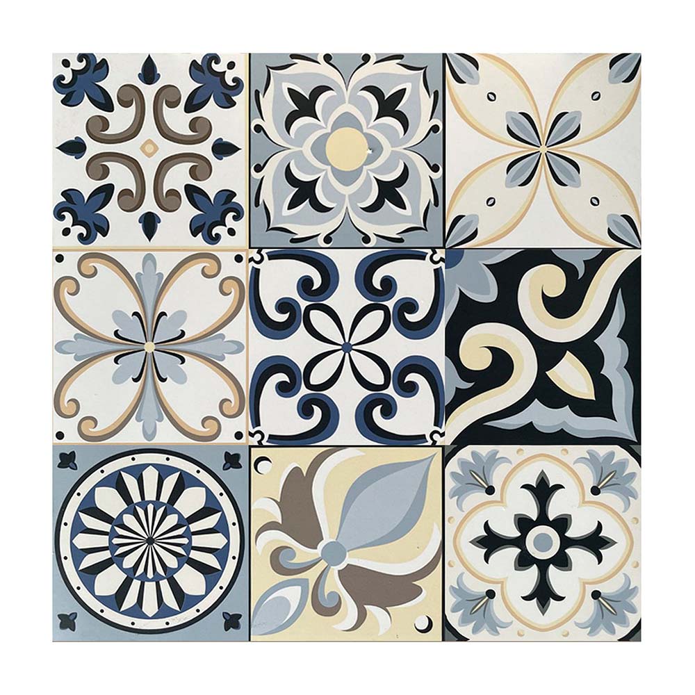 Piso graficado Cementina Messina Pulido 60x60cm 1.44m2 Klipen