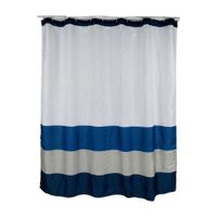 Cortina de Baño con Aros Orange 180x180cm Poly Sailor
