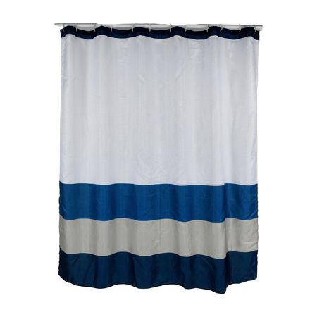 Cortina de Baño con Aros Orange 180x180cm Poly Sailor