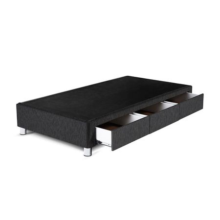 Tarima Paraiso con Cajones 1.5 Plazas Charcoal