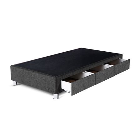 Tarima Paraíso con Cajones 1.5 Plazas Gris