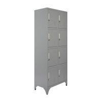 Locker metálico Mk2-04 -8 puerta portacandado Maletek