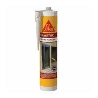Silicona para vidrios Sikasil AC transparente 280ml
