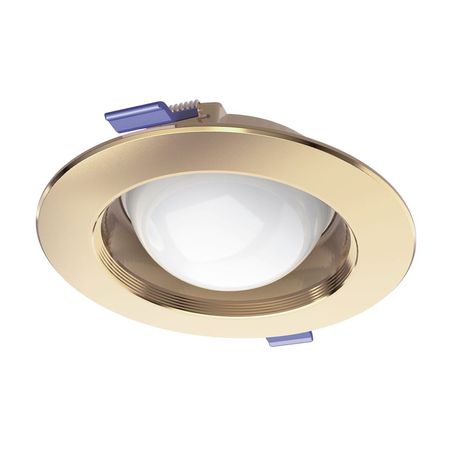 Spot Led Saturno Dorado para Caja Octogonal 6w Luz Fría Wellmax-Samsung