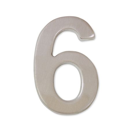 Número 6 en níquel mate Infafiza