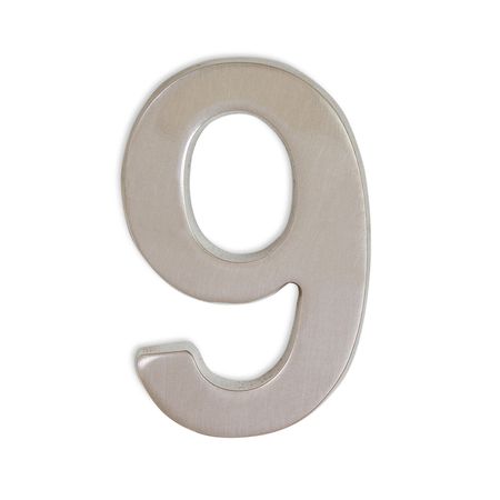 Número 9 en níquel mate Infafiza