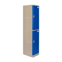 Casillero Metal Maletek Modelo Locker Azul de 2 Puertas