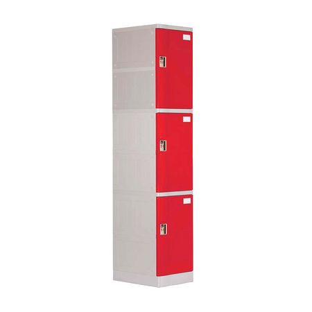 Locker Abs Lp103 Llave doble pin Rojo Maletek