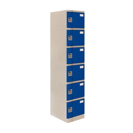 Locker Abs Lp106 Clave 4 dígitos Azul Maletek