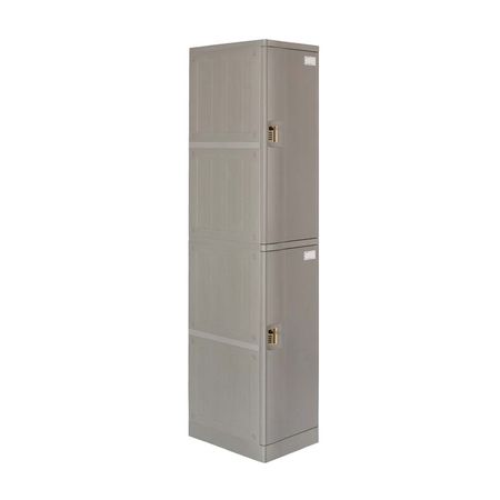 Casillero Maletek Locker Abs LP102 Gris de 2 Puertas