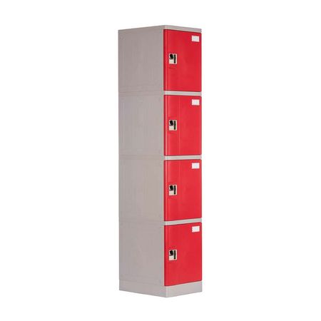 Locker Abs Lp1-04 Porta candado Rojo Maletek