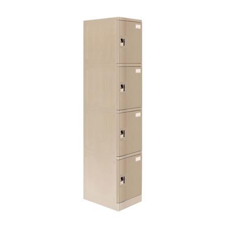 Casillero Maletek Locker Abs Lp104 Gris de 4 Puertas
