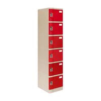 Locker Abs Lp106 Clave 4 dígitos Rojo Maletek
