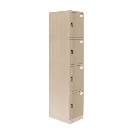 Casillero Maletek Locker Abs LP104 con Clave de 4 Dígitos en Gris