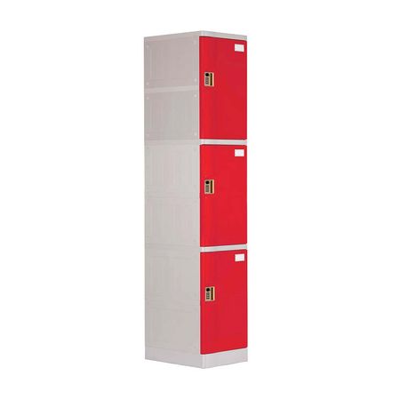 Locker Abs Lp103 Clave 4 dígitos Rojo Maletek