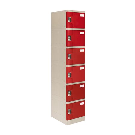 Locker Abs Lp106 Llave doble pin Rojo Maletek