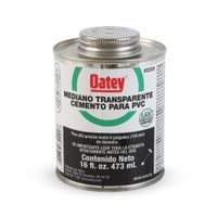 Pegamento para Pvc 16 Oz 473Ml Medio Negro Oatey