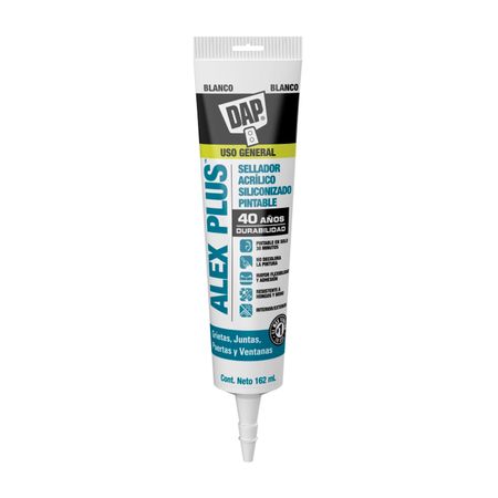 Sellador Acrílico Pintable Dap Alex Plus Blanco 162 ml