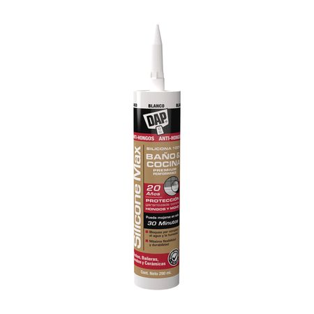 Silicona Max sellador antihongos premium Blanco Dap