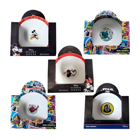 Bowl de Cerámica Disney Modelo Ya Blanco de 18.10 cm