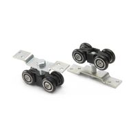 Corredera de Acero Ducasse Modelo DN80 Plata para Puertas Corredizas