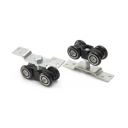 Corredera de Acero Ducasse Modelo DN80 Plata para Puertas Corredizas