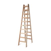Escalera Tijera de madera 10 pasos Iforest