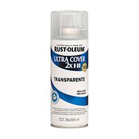 Spray Acrílico Transparente Ultra Cover 340g Secado Rápido