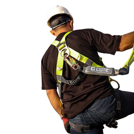 Arnes de Seguridad Clute Modelo 3 Anillos CL3A en Poliéster Amarillo