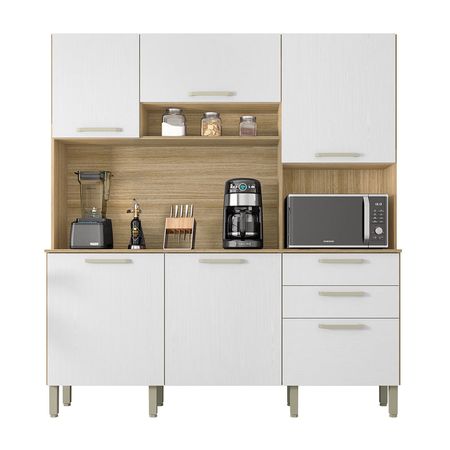 Mueble Alacena de Cocina New Ferrara 180cm MDP Kits Parana