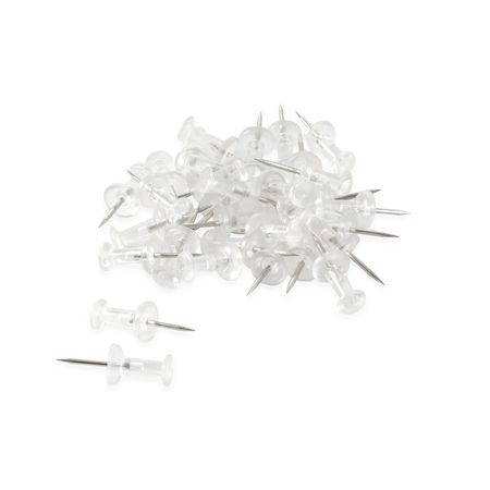 Chinches plásticos transparentes x30 unidades Zender