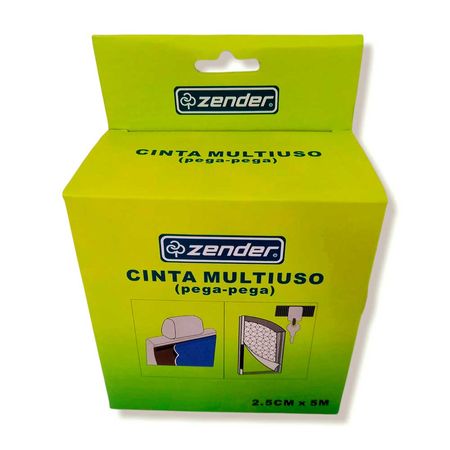 Rollo Pega Pega Negro 25mm x 5 metros sin adhesivo Zender