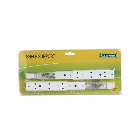 Escuadra Abatible Zender Acero Inoxidable Blanco 30 cm (12