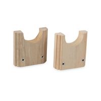 Soporte de madera para tubo x 2 unidades