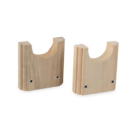 Soporte de madera para tubo x 2 unidades