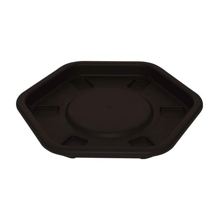 Base Macetero Mediano Café Oscuro Pica de Polietileno Circular