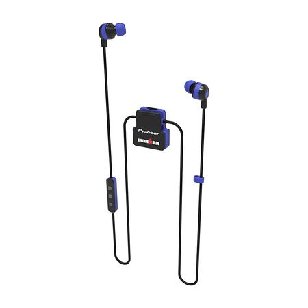 Audífono Bluetooth Pioneer SEIM5BT/L Tipo Tira Azul