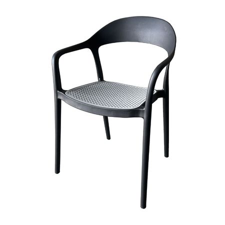 Silla de Exterior Contempo Resina Negro/Gris Orange